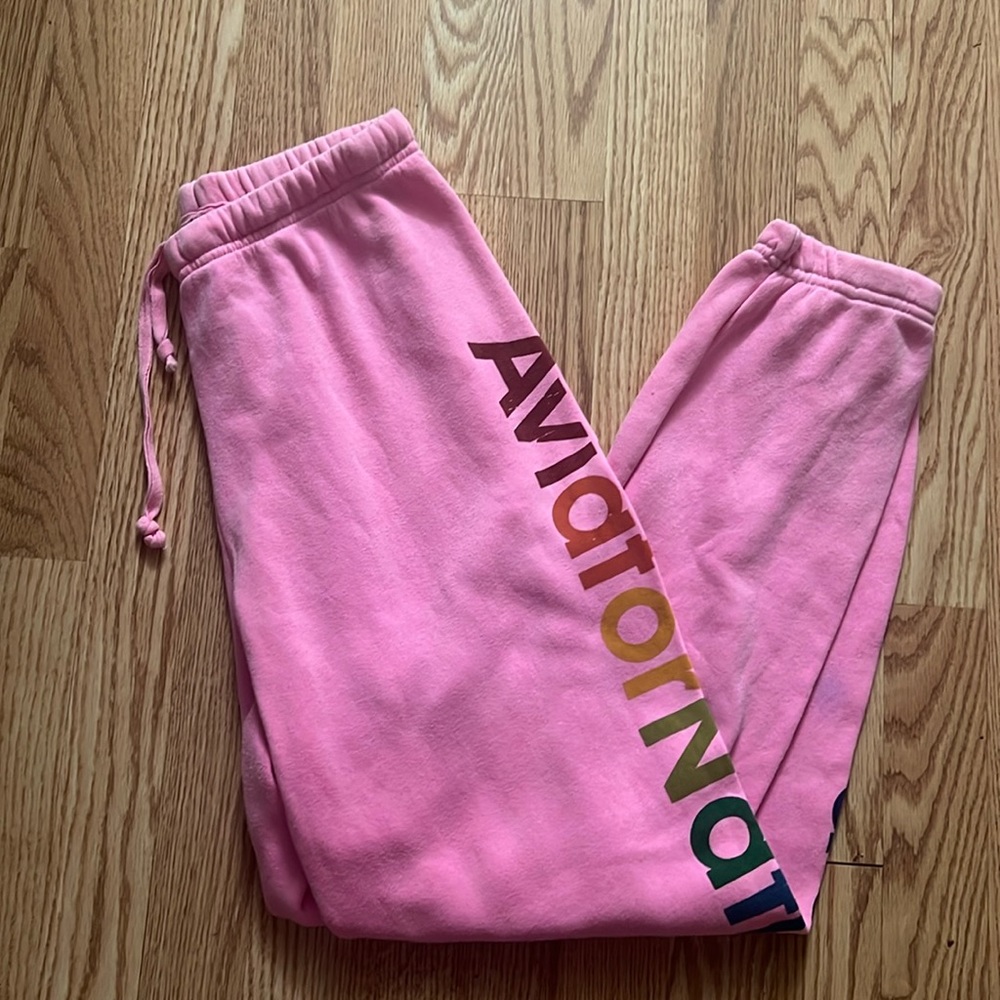 Aviator Nation-Pink sweat pants size M